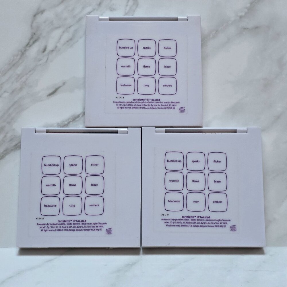 3 x Tarte Tartelette LIL' TOASTED EyeShadow Palettes - Picture 6 of 6